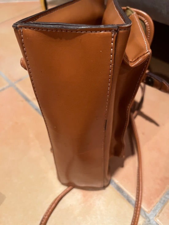 Unique Unisex Cognac Brown Versatile Sling Bag Book Bag Backpack Crossbody Bag main image 9